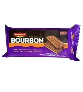 Britannia Bourbon cream with chocolate Biscuits 196gm
