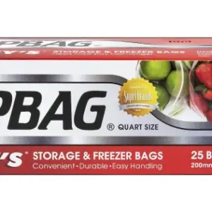 LACY'S ZIPBAG QUART SIZE (30'S) 25BAGS+5 FREE