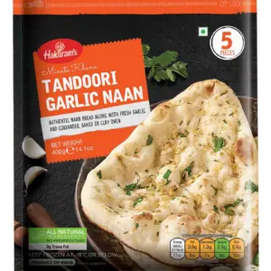 Haldiram Tandoori Garlic Naan 5pcs (400g)