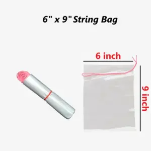 Pink String Bag Plastic