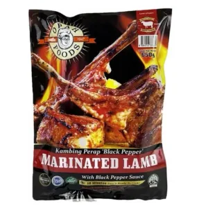 Marinated Lamb Chops 650g (Black Pepper) Kambing Perap