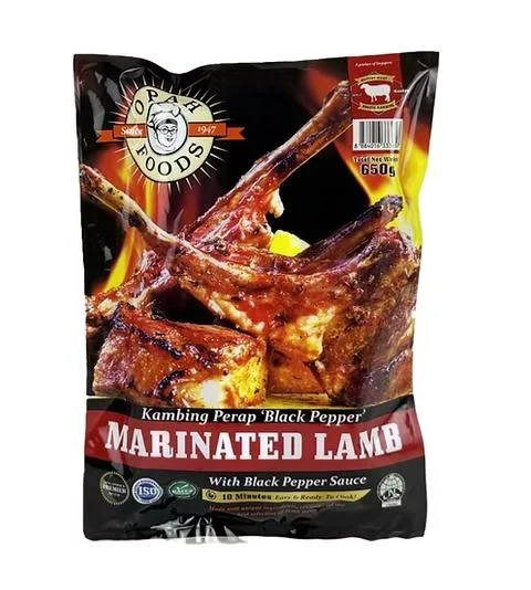 Marinated Lamb Chops 650g (Black Pepper) Kambing Perap