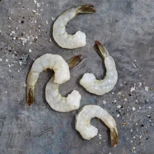 Frozen Peeled & Deveined Prawn (Tail On) 1KG Size: 21/25