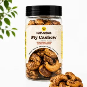 HaBeeBee Roasted Cashew with Skin 200gm